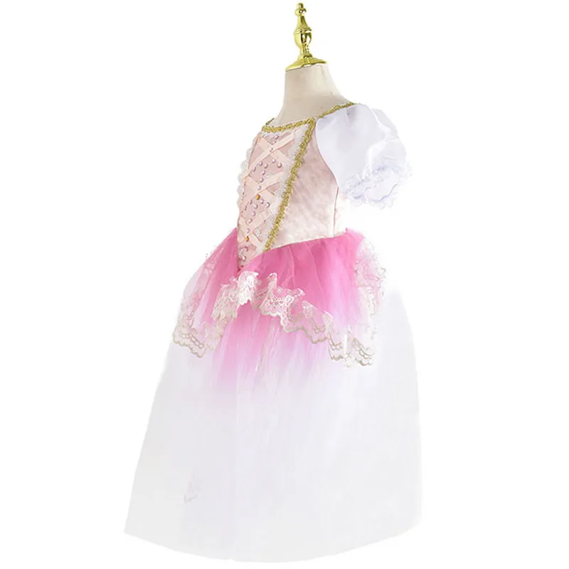 Tutu romantique professionnel longue en Tulle, robe de Ballet pour femmes et filles, robe de soirée de ballerine, Costumes de danse de Ballet pour enfants