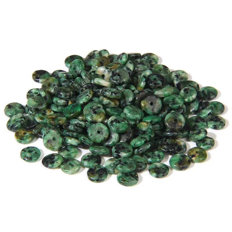 Perles d'espacement en pierre naturelle, 2x6MM, Agates, œil de tigre, Jades Heishi, Clips plats, perle ample pour bijoux, Bracelet, bricolage