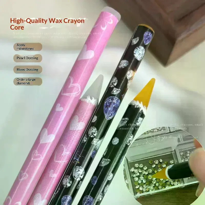 Art Dotting Crayon Rhinestone Picker Contactless Pick Up Tool For Crystal Wax Pencil For Stones Nails Accessories And Tools Nai
