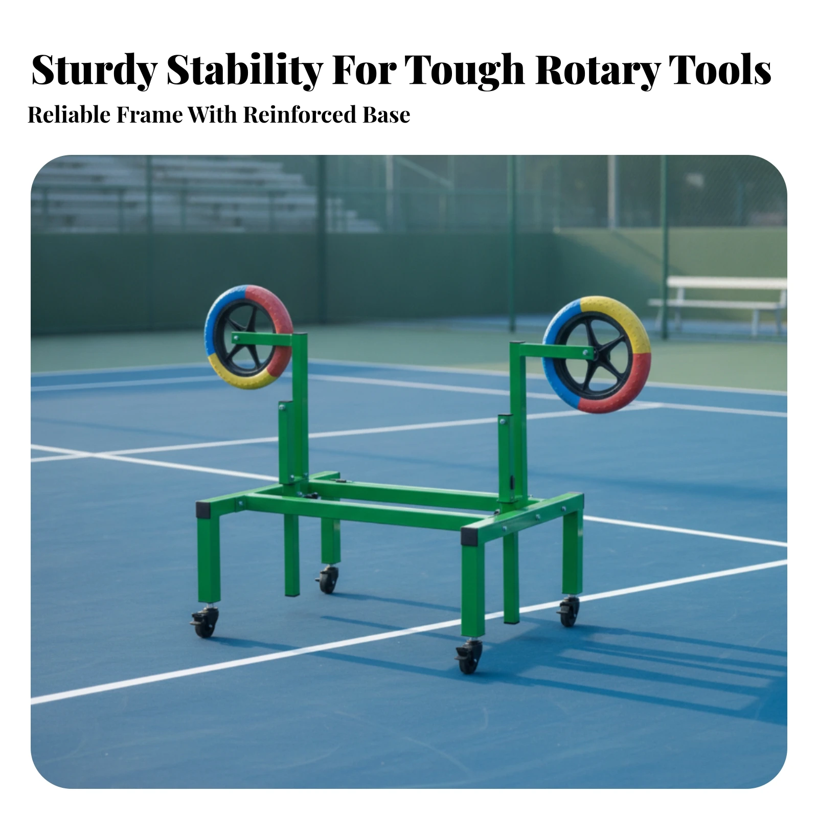 Tennis Swing Practice Device Mobile Tennis Stroke Practice Device Training Tool Portable Long-Lasting for Beginners, Backyard