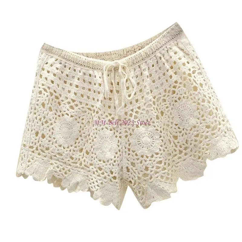 

Удобные хлопковые шорты 49ME, женские шорты с кружевным дизайном для летних путешествий