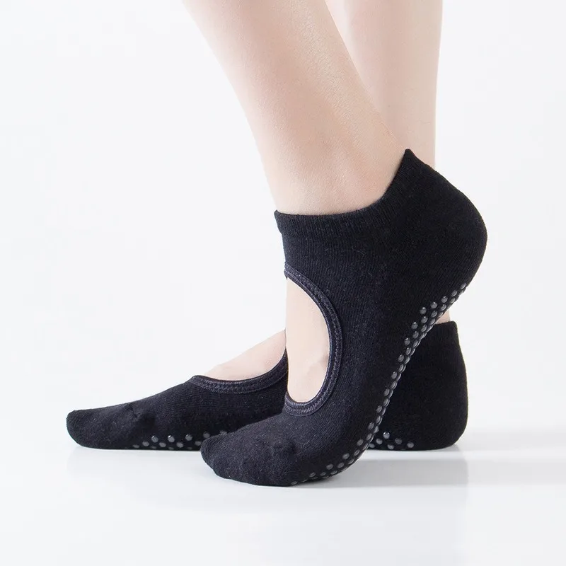 

Bandage Yoga Socks for Women Pilates Ballet Dance Cotton Socks Non-Slip Woman Sport Sock Gym Workout Slipper Running Grip Sock