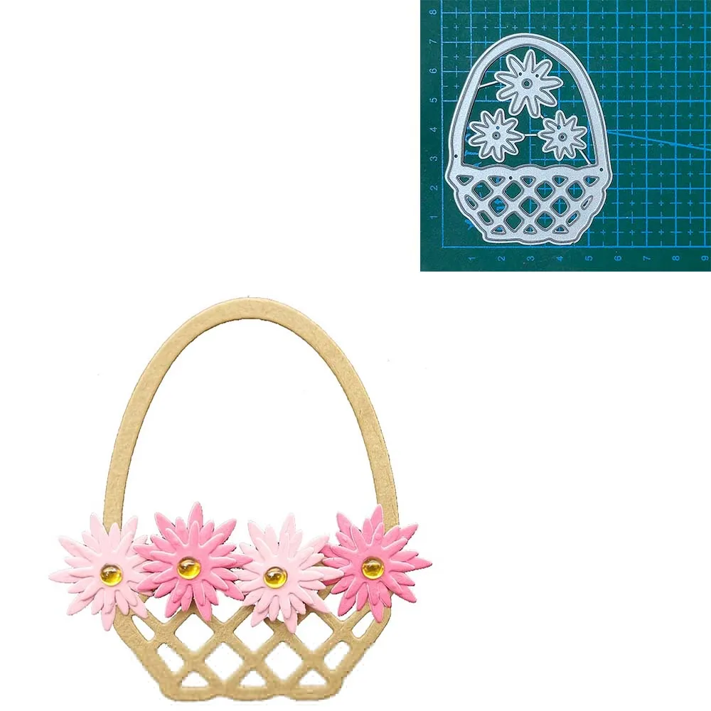 Bottle flower basket shoes metal cutting dies Scrapbooking decoration paper craft mould blade punch template Embossing stencils