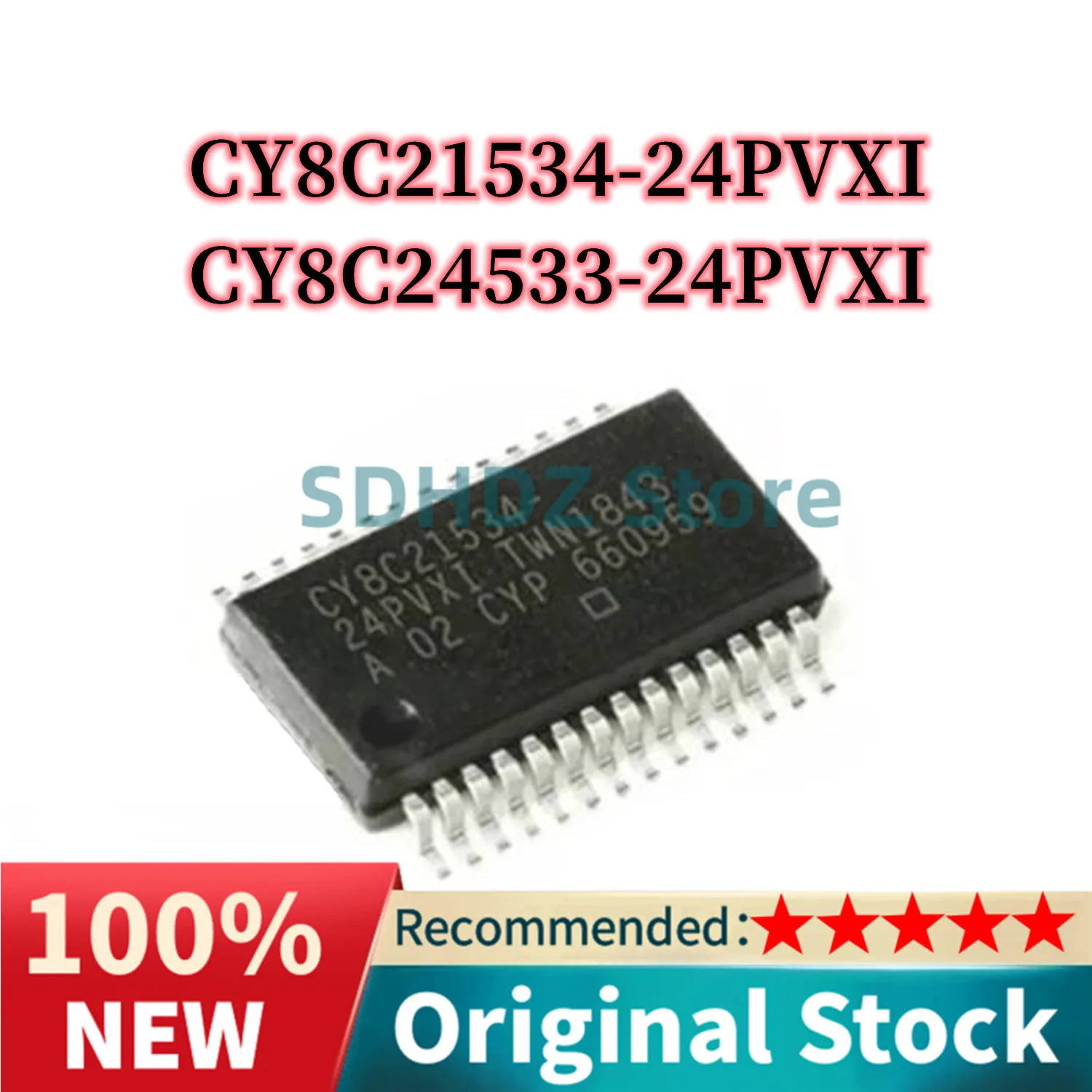 10Pcs CY8C21534-24PVXI CY8C24533-24PVXI CY8C21534 CY8C24533 IC Microcontroller chip new original SSOP-28