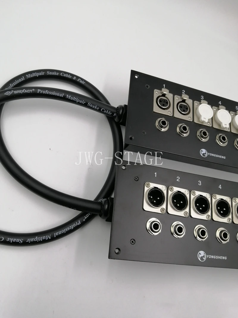 6-Way Xlr Male And Female Junction Box, Dedicated Through Wall Sound Box For Recording Room