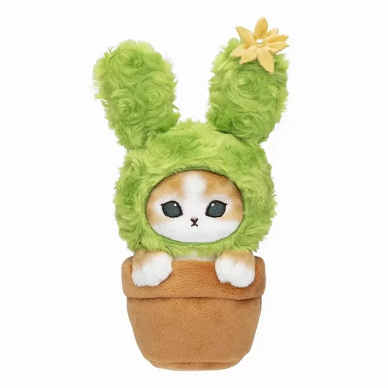 Kawaii Mofusand Cute Cartoon Pajamas Shark Cat Plush Toys Girl Heart Bag Gift Soft Stuffed Backpack Pendant Keychain Accessories