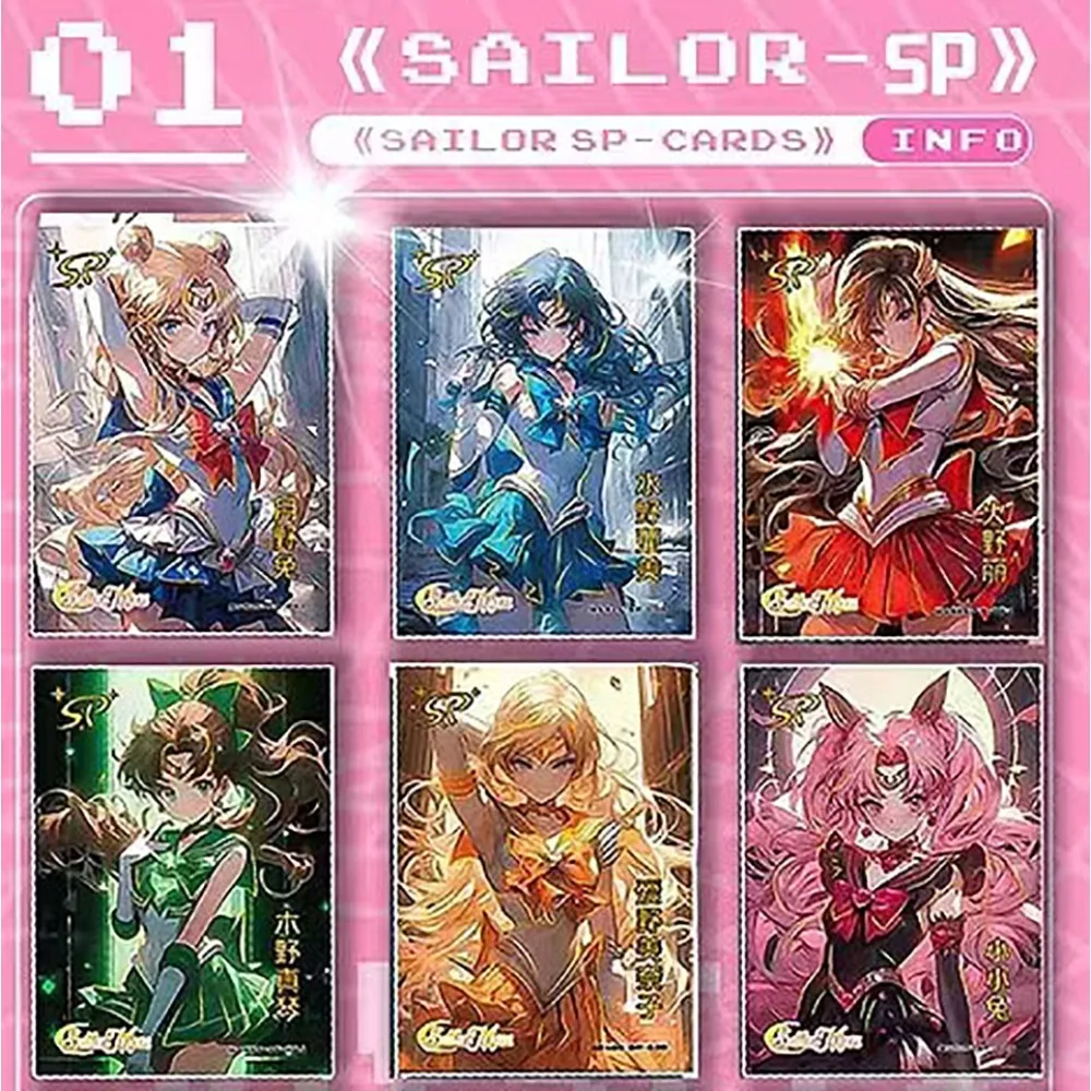 Sailor Moon Collection Card Japanese High Scored Magical Girl Transforms Into Anime Exquisite Card Kid's Treasure Festival Gifts