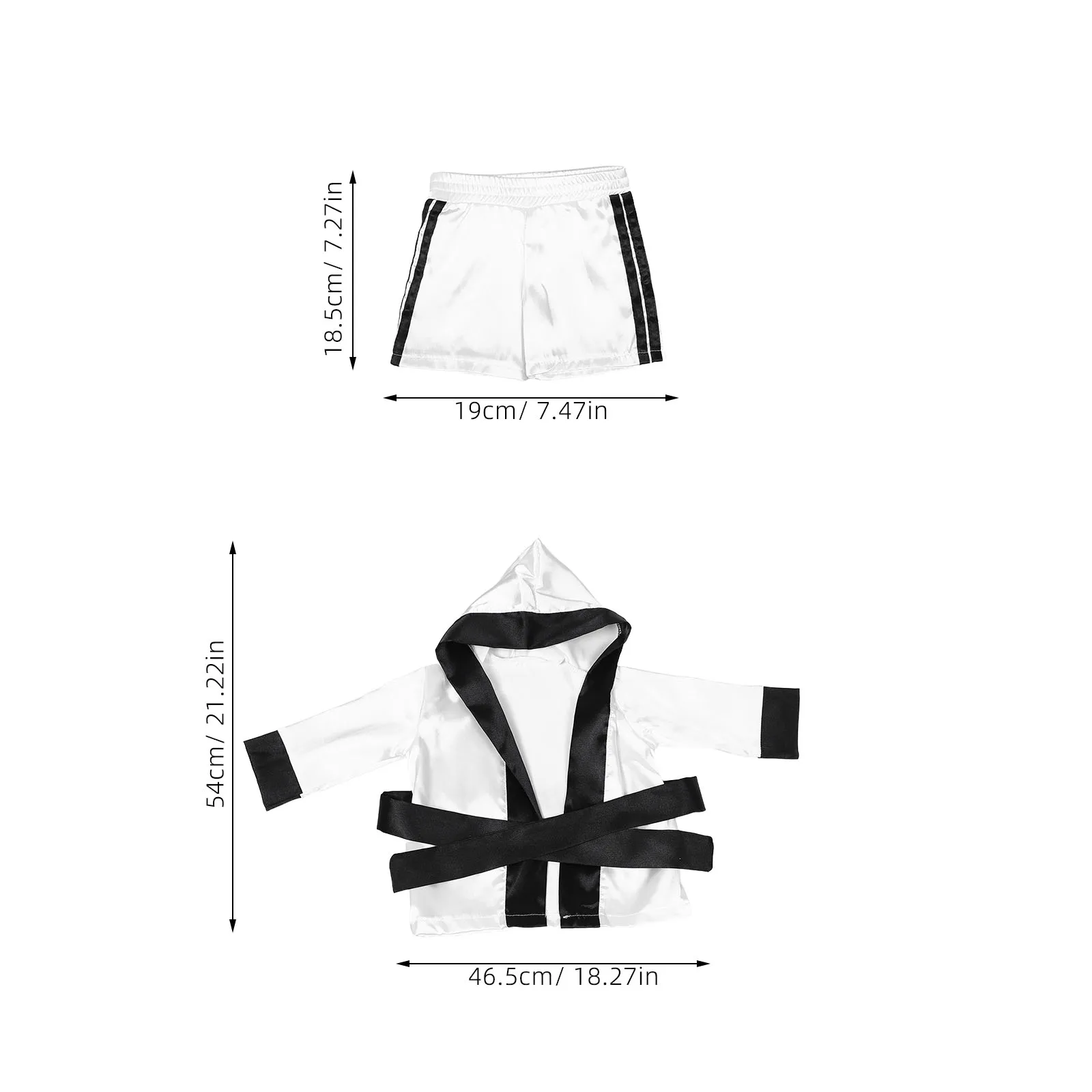 新生児ボクシング衣装セット 1 セット - 愛らしい赤ちゃんボクシング写真撮影小道具 - ホリデーパーティー用の通気性があり快適な素材