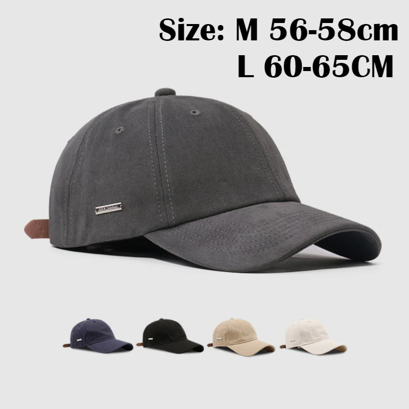 XXL Big Size Baseball Caps Solid Color Big Head Soft Cotton Extra Large Size Women's Low Profile Golf Hats OverSize Caps For Men Sa01186505de84d27873f92a1d693b88dk