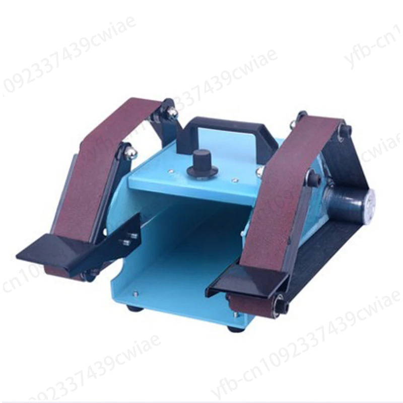 

1PC Double-head Small Desktop Double-axis Belt Machine 220V Micro Double Sanding Machine Home Polishing Grinding Knife Tool 750W