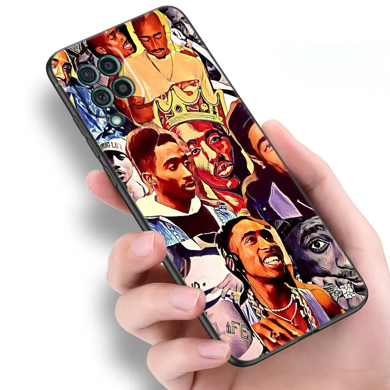 2Pac Tupac Shakur Black Case For Samsung Galaxy A53 A52S A73 A12 A13 A72 A32 A33 A22 A23 5G A21S A31 A50 A51 A70 A71 Phone Cover