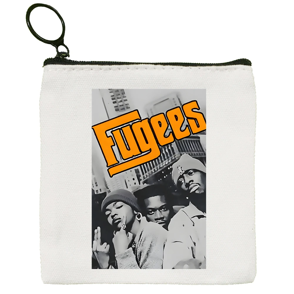 The Fugees Cartoon Coin Purse, Female Mini, Canvas Art, Cute Key Case, Student Wallet