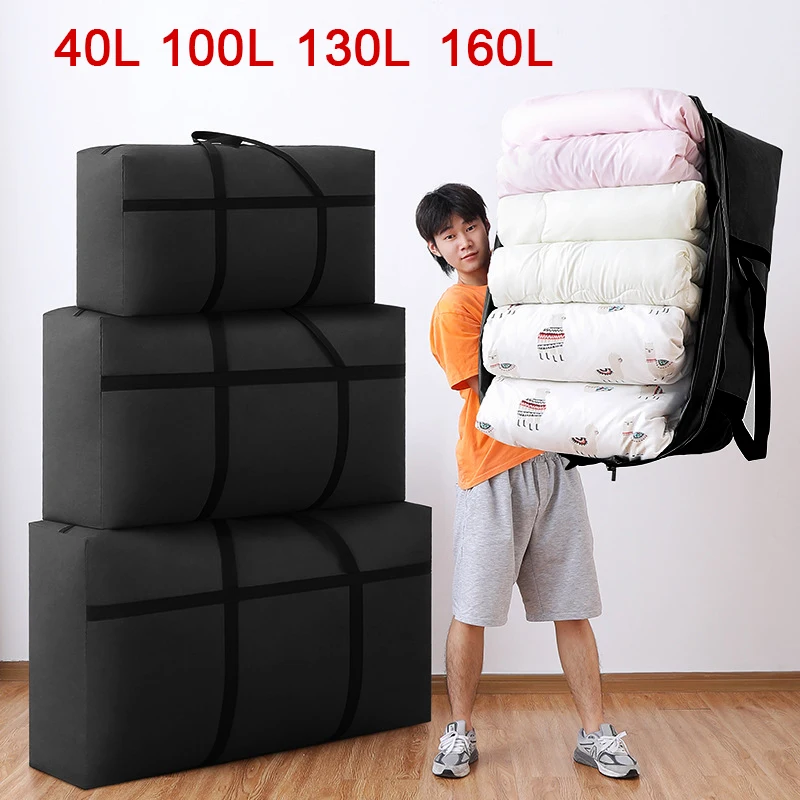 Extra Large Waterproof Moving Luggage Bags Clothing Quilt Storage Bag Sturdy Travel Moving Doggy Bag Duffle Bag Space Saving