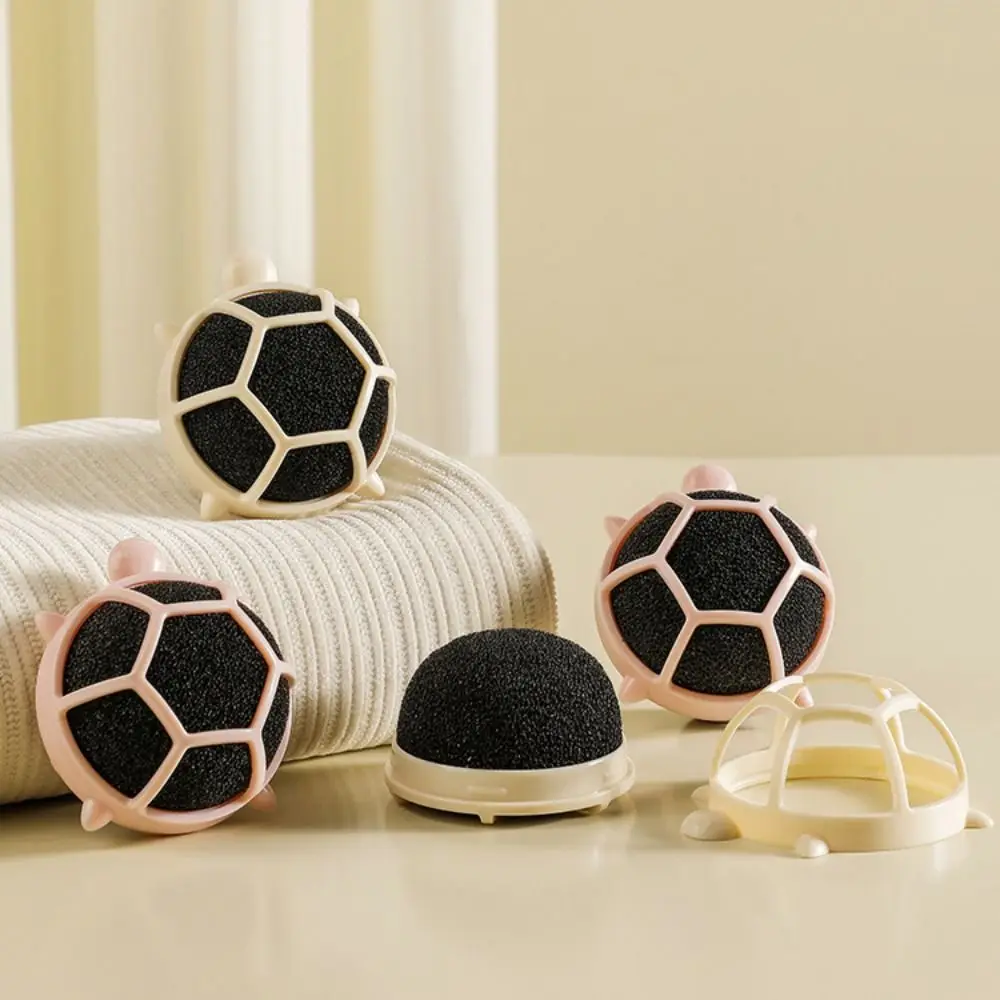 2Pcs New Reusable Laundry Lint Catcher Anti-winding Turtle Shape Laundry Balls Durable Hair Remover Household Clothes Cleaning