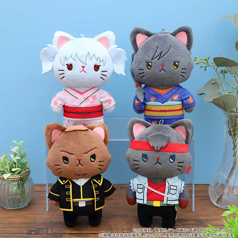 Original Goods In Stock Movic Sakata Gintoki Hijikata Toushirou Katsura Kotarou Takasugi Shinsuke Gintama Withcat Doll Toy Gifts