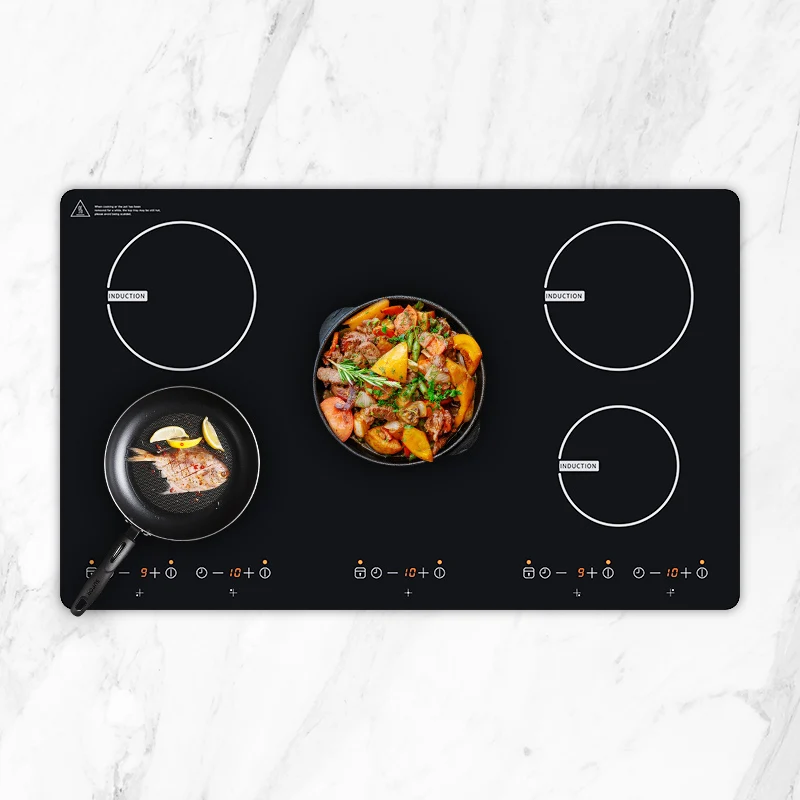 Induction Cooker Fashion Design 220V-240V 9400W Touch Control Slim Multi-head Induction Cooktop