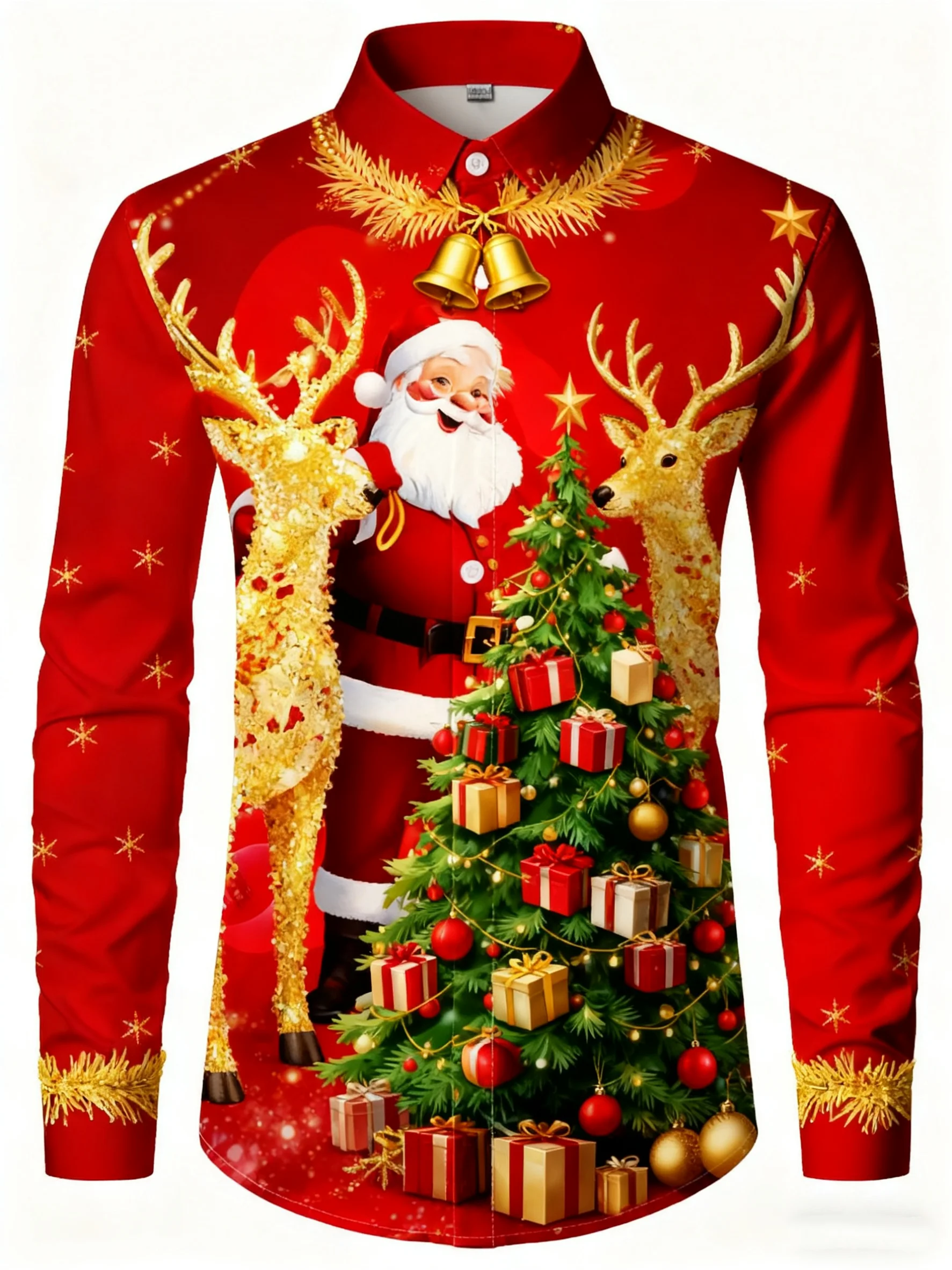 Men'S Fashion Night Out - Men Casual Long Sleeve Shirt Bright