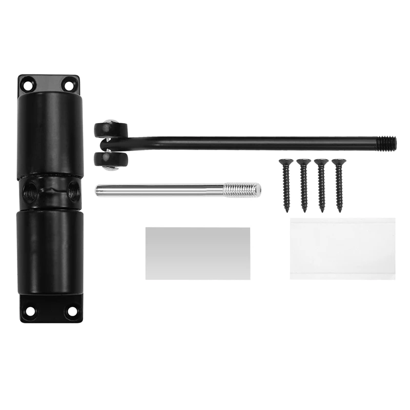 

Automatic Door Closer Metal Adjustable Heavy Duty Safety Spring Silenciar Convert Hinged Door Interior Exterior