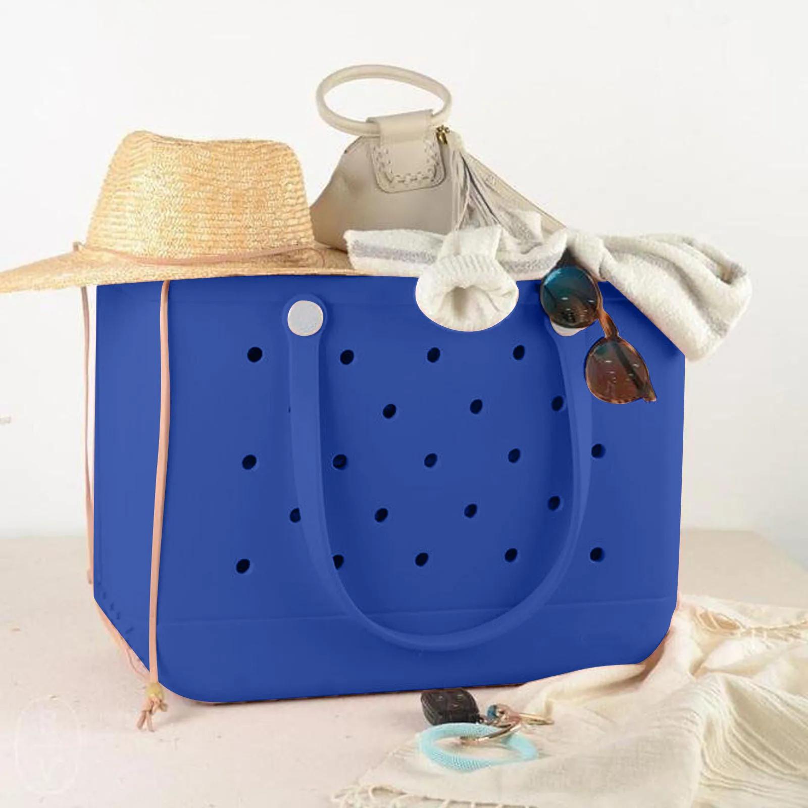 Borsa da spiaggia estiva borsa da spiaggia in EVA cestino in Silicone con borsa da viaggio impermeabile in sabbia borsa a prova di sabbia borsa multiuso