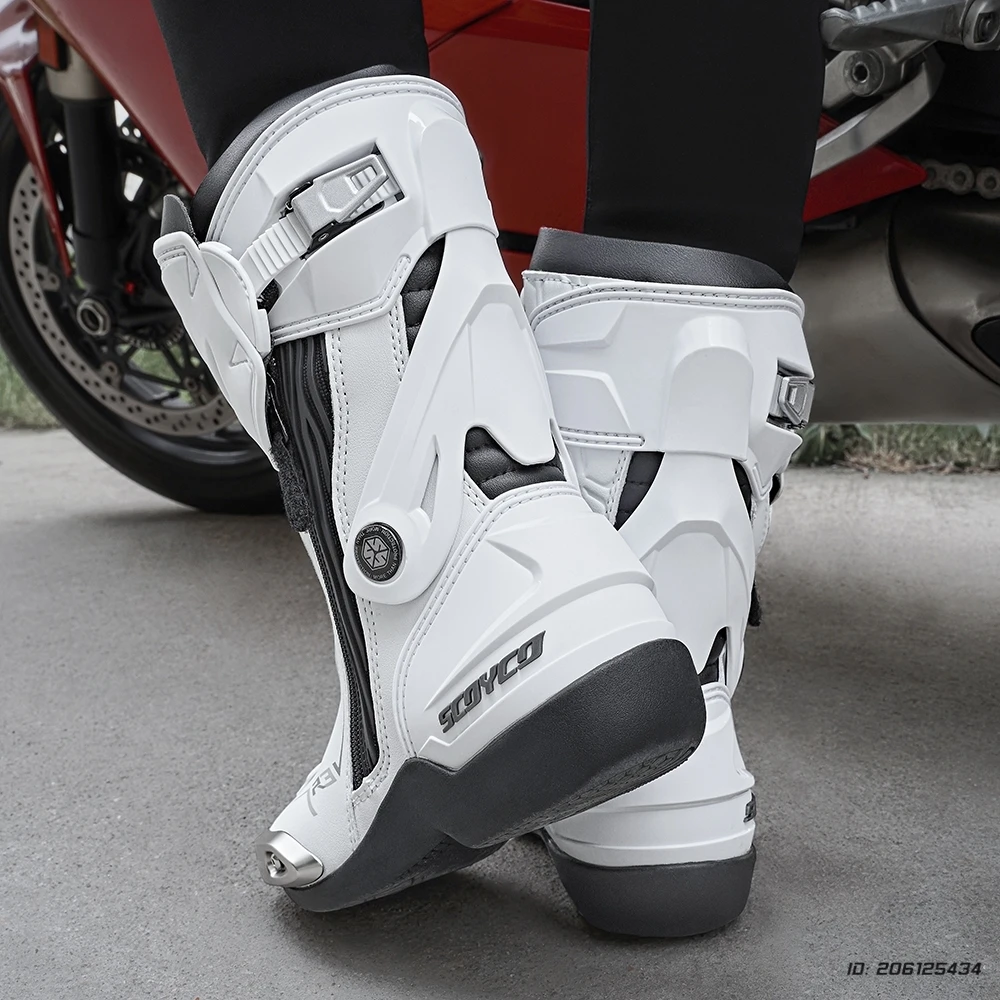 أحذية دراجة نارية للنساء ركوب الخيل دائم المضادة للانزلاق المهنية موتوكروس أحذية واقية دراجة نارية الأحذية يندبروف مقاوم للماء