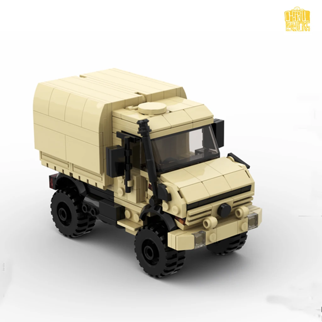 MOC XM186 German Army Truck Unim Vehicle Model With PDF Drawings Building Blocks Bricks Kids DIY Toys Birthday Christmas Gifts