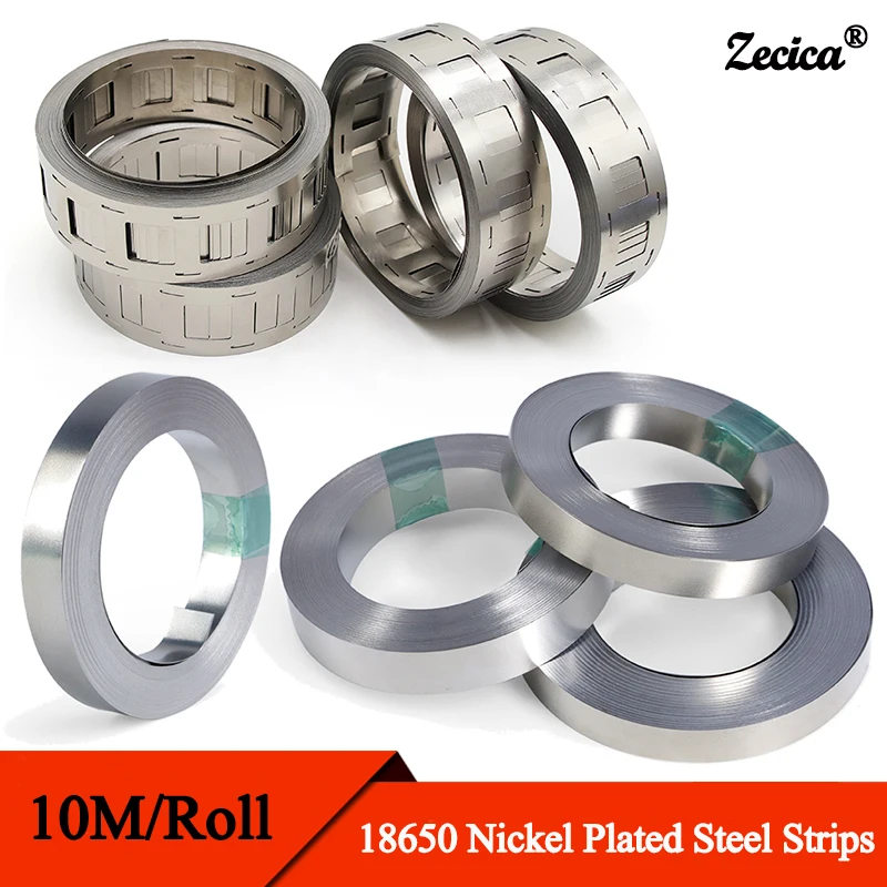 10m/roll 18650 Li-ion Battery Nickel Sheet Plate Nickel Plated Steel Belt Strip Connector Spot Welding Machine Battery Connector