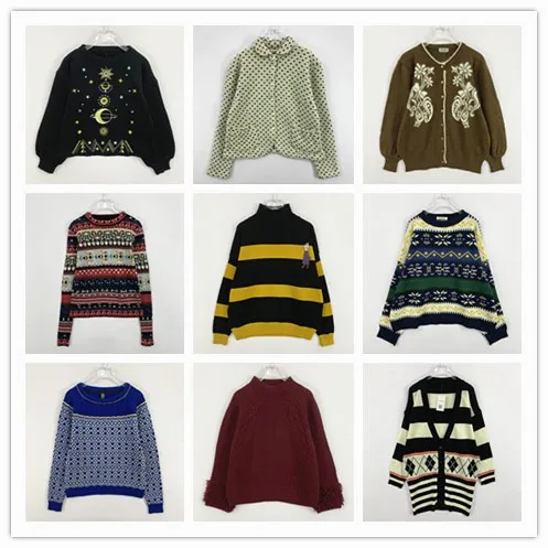 

Vintage College Sle Loose Women's Sweater Cartoon Animation Casual Comfortable Wool Blend Long Sve round Ne Knitwear