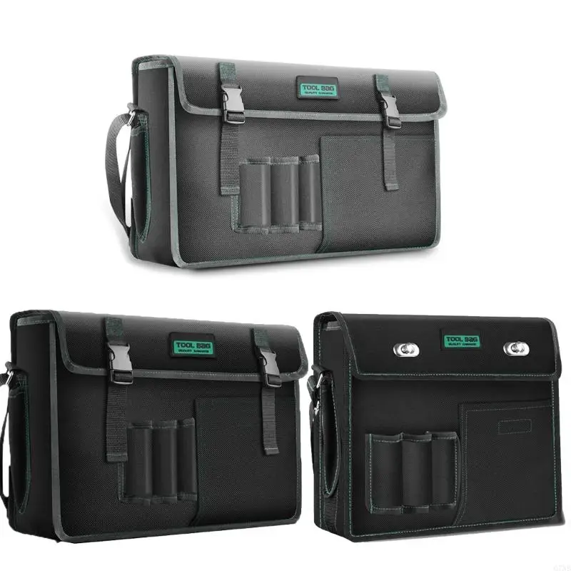 G7NB Convenient Tool Bag Three Section for Effortless Tool Storage with Shoulder Strap Zipper Closure Essential for Handyman