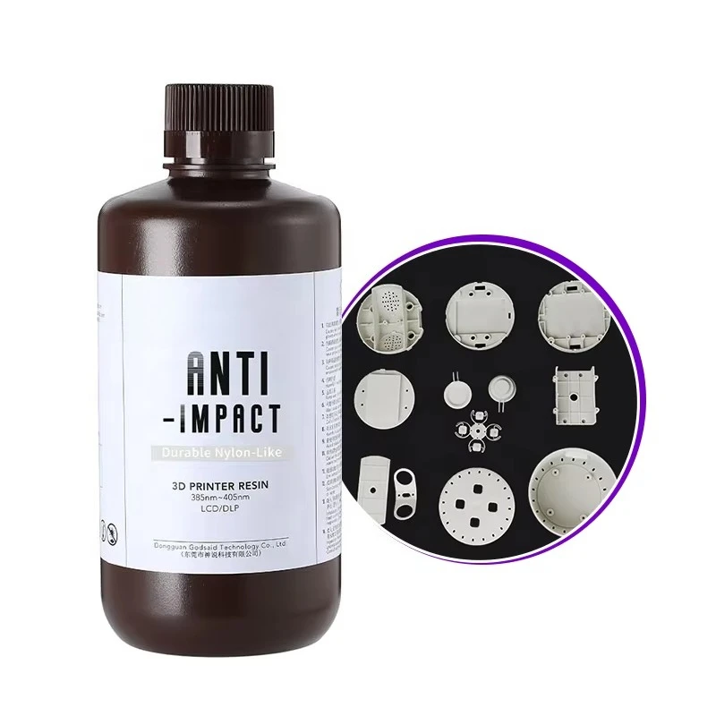 1kg High Tough Nylon Similar 3D Printing UV Resin 1kg Impact Wear Resistant Low Shrink Consumable Mechanical Functional Parts