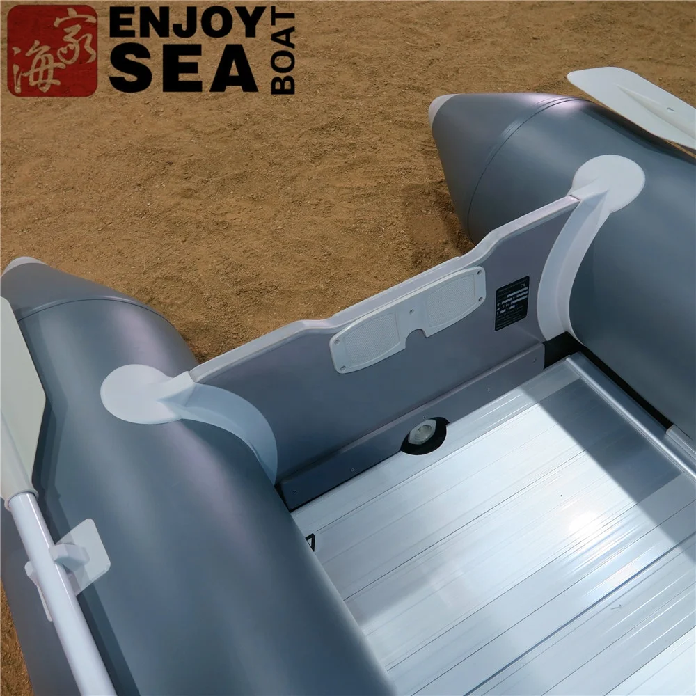 Popular 420 Fiberglass Rigid Hull Inflatable RIB Boat, Reinforced Power Component Stable For Water Recreation Use