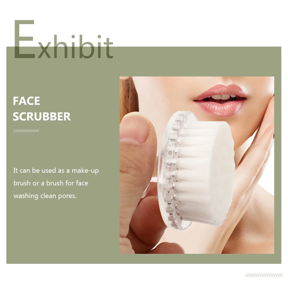 

3pcs Soft-Bristle Facial Brush Face Cleansing Tool Exfoliating Scrubber Pore Unclogging Skin Smoothing Manual Face Cleaner