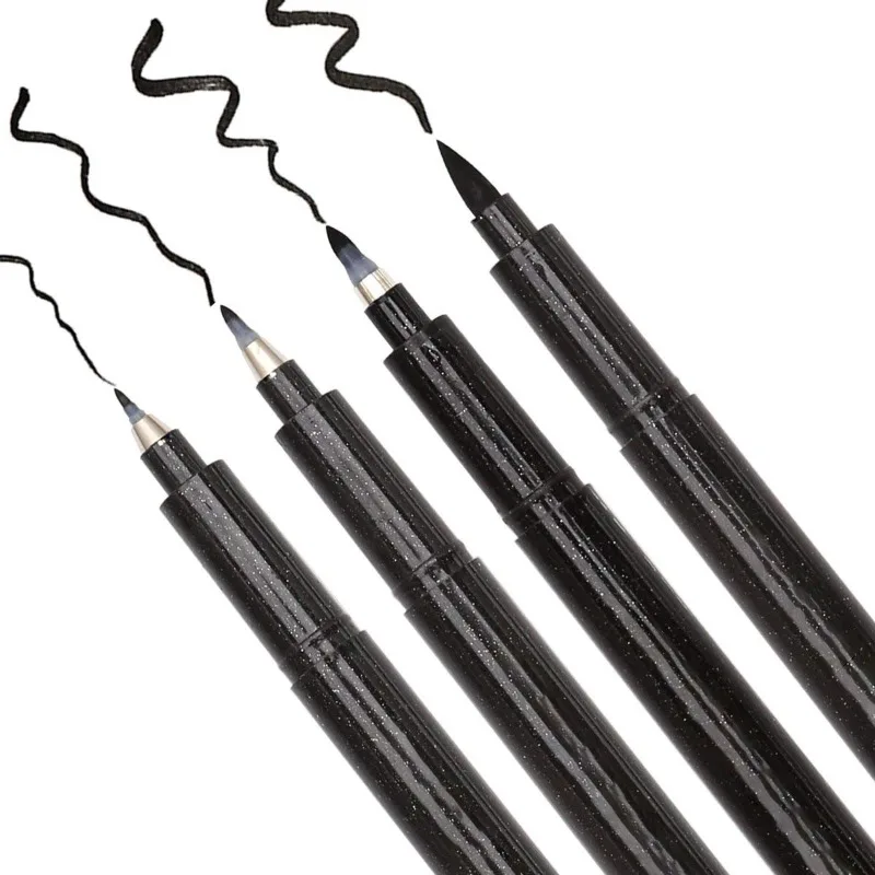 

4pcs Metallic Brush Tip Marker Pens Set - Fast-Drying Gel Ink, No Smudge Calligraphy Pens for Art & Craft