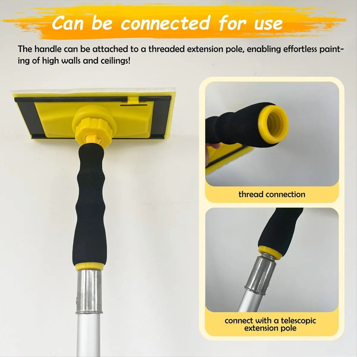 NEW Paint Edger Tool Kit, 9 Inch Paint Pad Set,7 PCS Paint Edger with Trim, Touch-Up Pad,Corner Wall and Ceiling Pad Painter