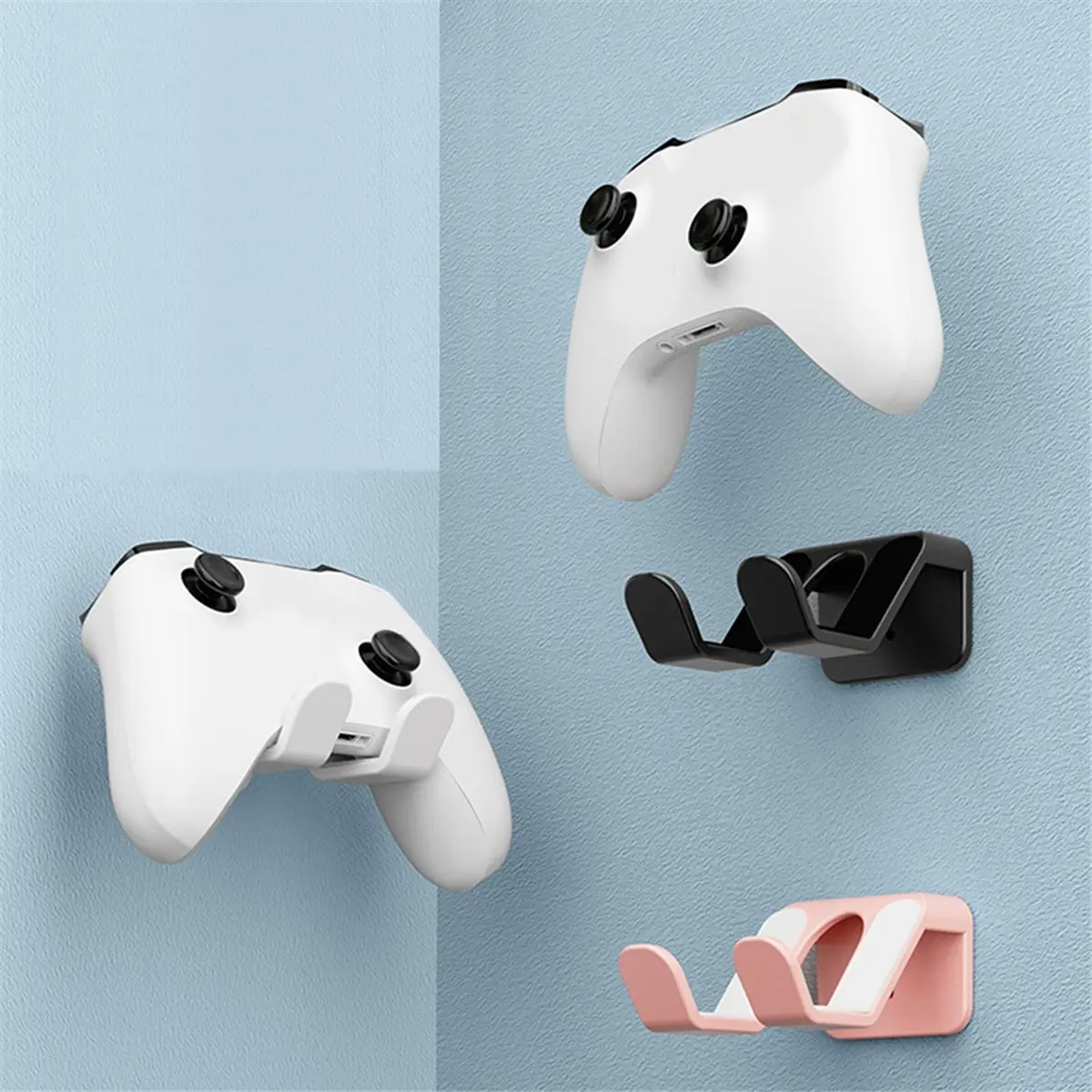 Super Sale Game Controller Wall Mount Gamepad Headset Hanging Stand Hanger for PS5 PS4 Switch Pro Xbox One Black