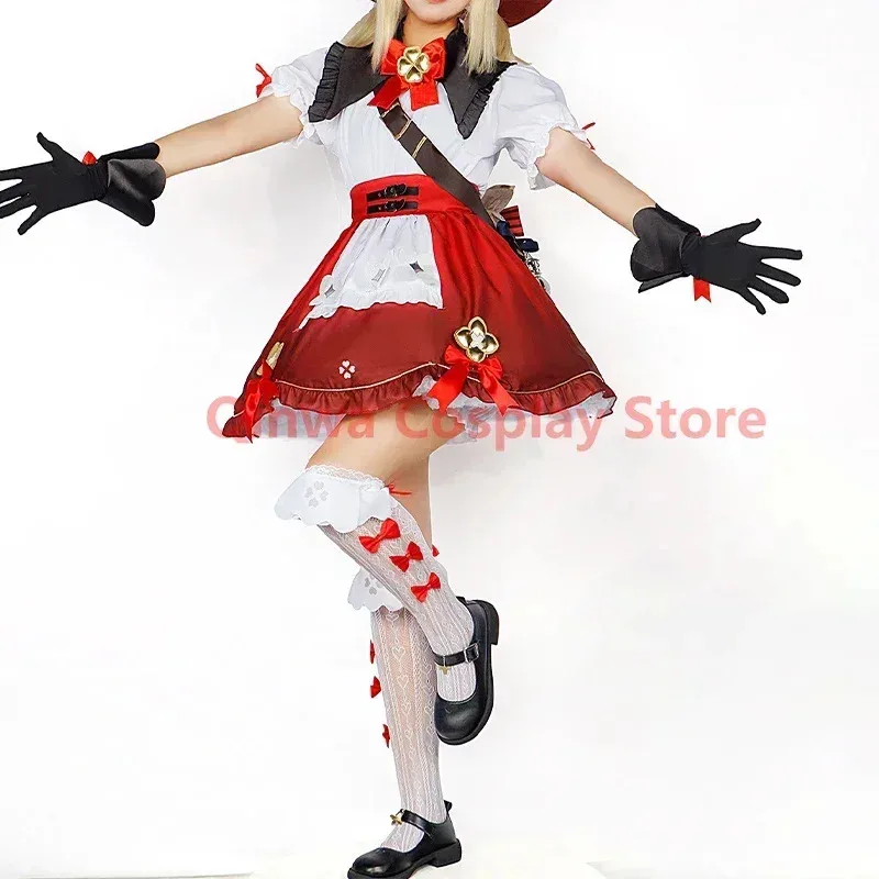 

2025 Genshin Impact Klee new skin Cosplay Costume Uniform Jacquard Fabric Anime Chinese Style Halloween Costumes for eqs9X