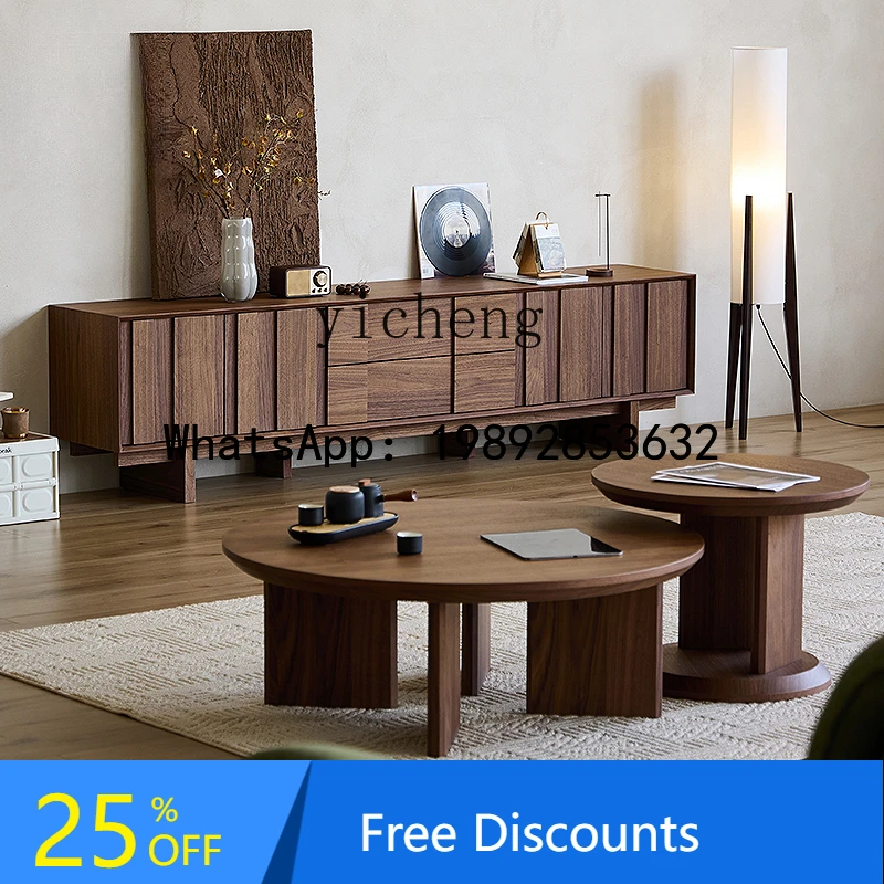 

X5 round coffee table side table living room household small apartment simple modern child and mother coffee table