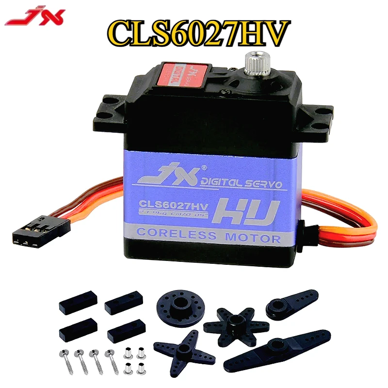 

JX CLS6027HV 27KG Aluminium Metal Gear HV Coreless Digital Servo | for RC Cars & Racing Drones Parts