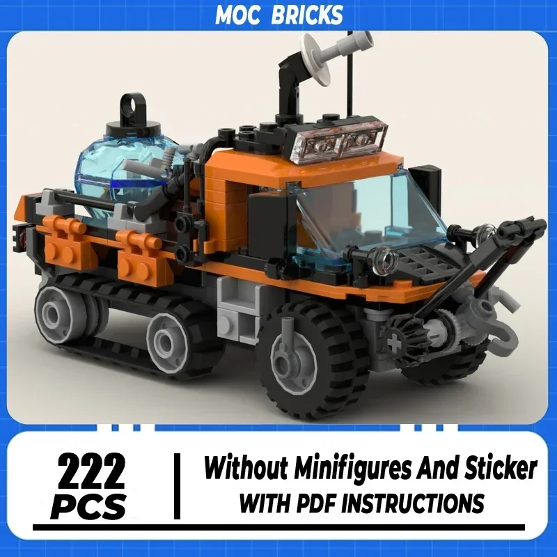 Moc-bloques de construcción Arctic Utility, modelo de media pista, ladrillos de tecnología para juegos de bricolaje, herramienta de ensamblaje de orugas, juguetes de vehículos