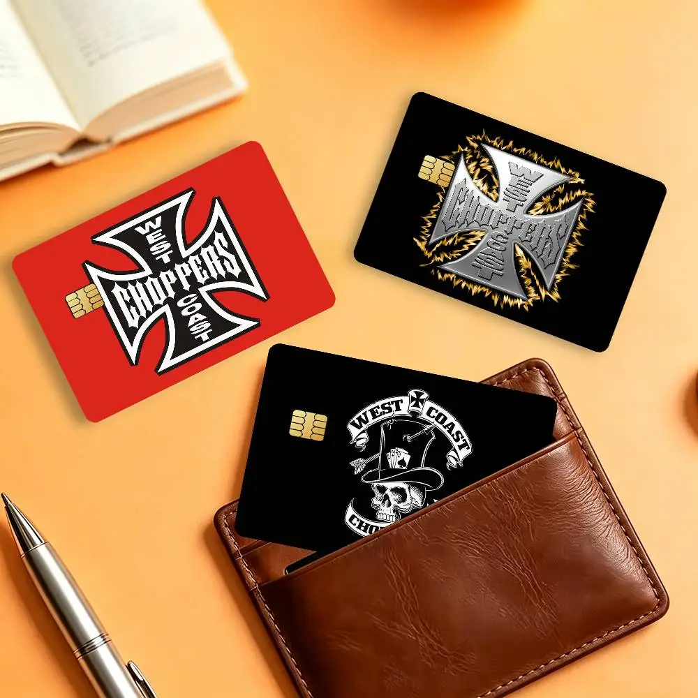Fashion  Matte Card Stickers For Credit Cards Debit Cards And Transit Cards 4Pcs W-West Coast C-Choppers