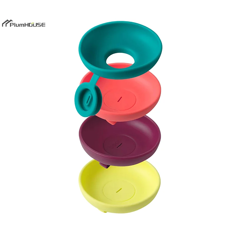 Colorful Drip Free Popsicle Holder Silicone Freeze Ice Popsicle Holders Reusable Mess-Free Anti-drip Ice Cream Tray For Kids