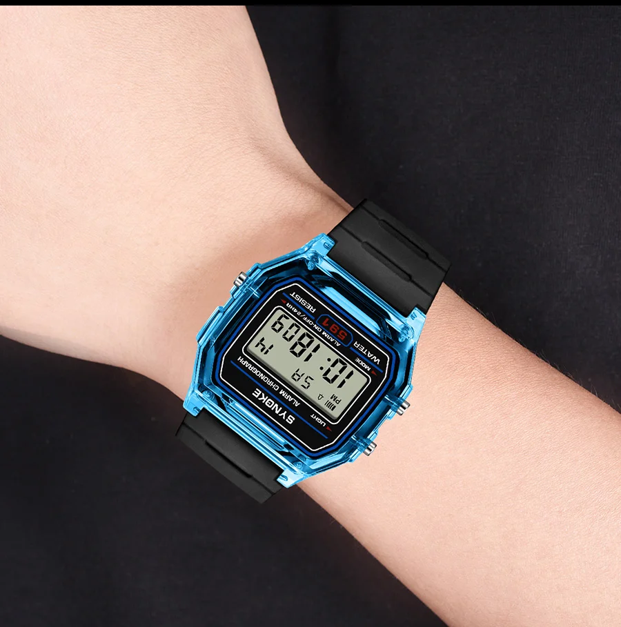 SYNOKE Student Digitaluhr Unisex Sportuhr Multifunktions Sport Wasserdicht Leuchtende LED Klassische Uhr für Männer und Frauen – Detail 8