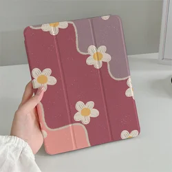 Simple Flower Cute Case For Apple iPad Air 2024 11 inch Air5/4 10.9 iPad 5/6/7/8/9 9.7 Air 3 10.2/10.5'' mini 6/5/4 Cover Cases