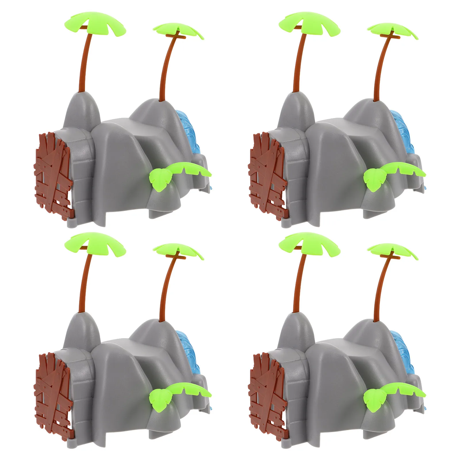 

4 Pcs Train Track Pier Kid Plastic Toy Railway Level Support Risers Kids Suspension Bridge