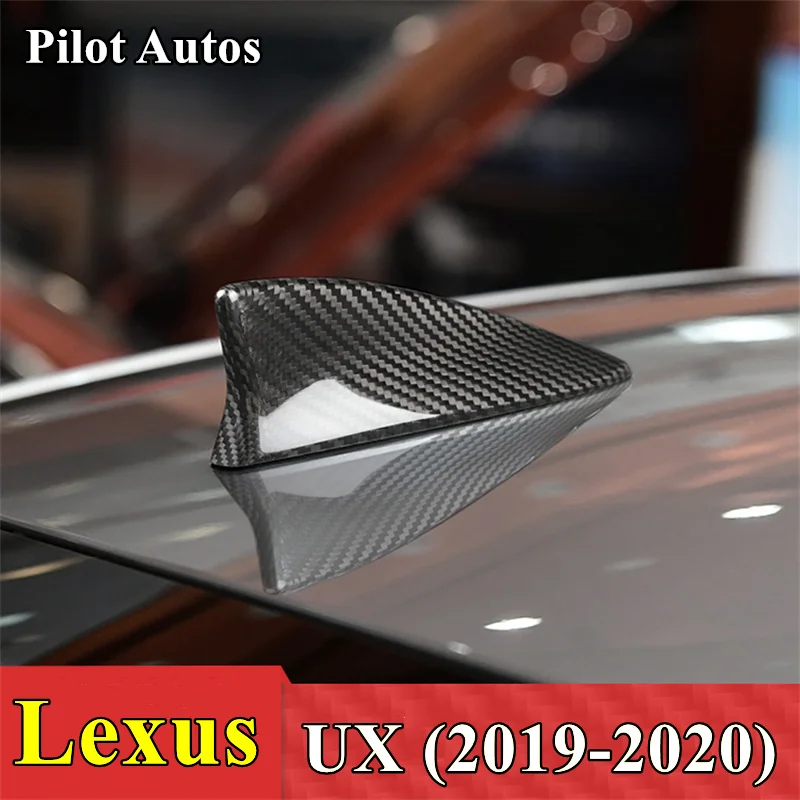 

Car Roof Signal Shark Fin Aerial Antenna Genuine Carbon Cover For Lexus UX 2019 2020