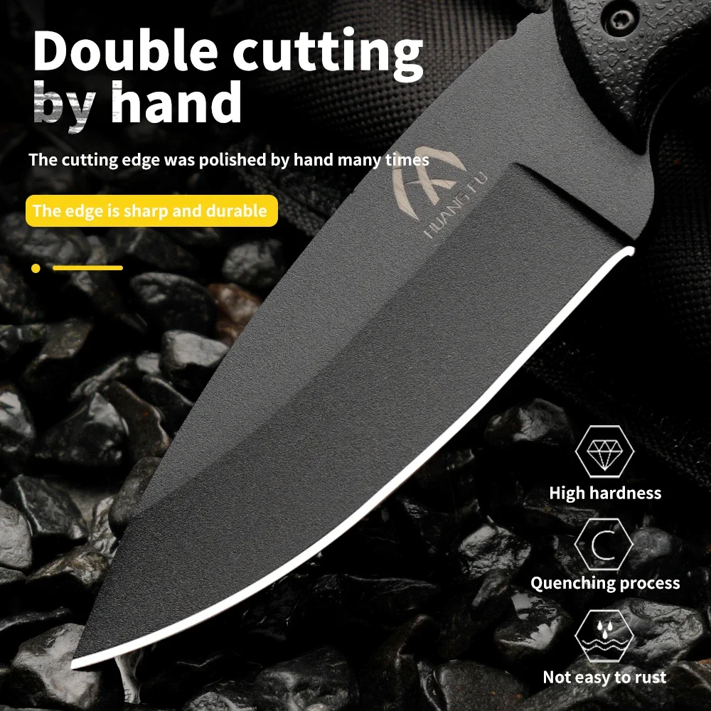 High quality multifunctional fixed blade - outdoor camping, rescue, and emergency survival knife, men\'s gift