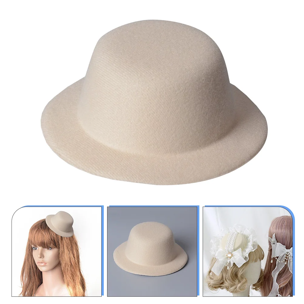 

4pcs Small Formal Hats Decorative Tops DIY Hairpin Brushed Bowler Accessories Women Party Craft Girls Headwear Fashion