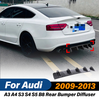 For Audi A3 A4 S3 S4 S5 B8 2009 2010 2011 2012 2013 Rear Diffuser Bumper Splitter Spoiler Universal Posterior Lip Blade Design