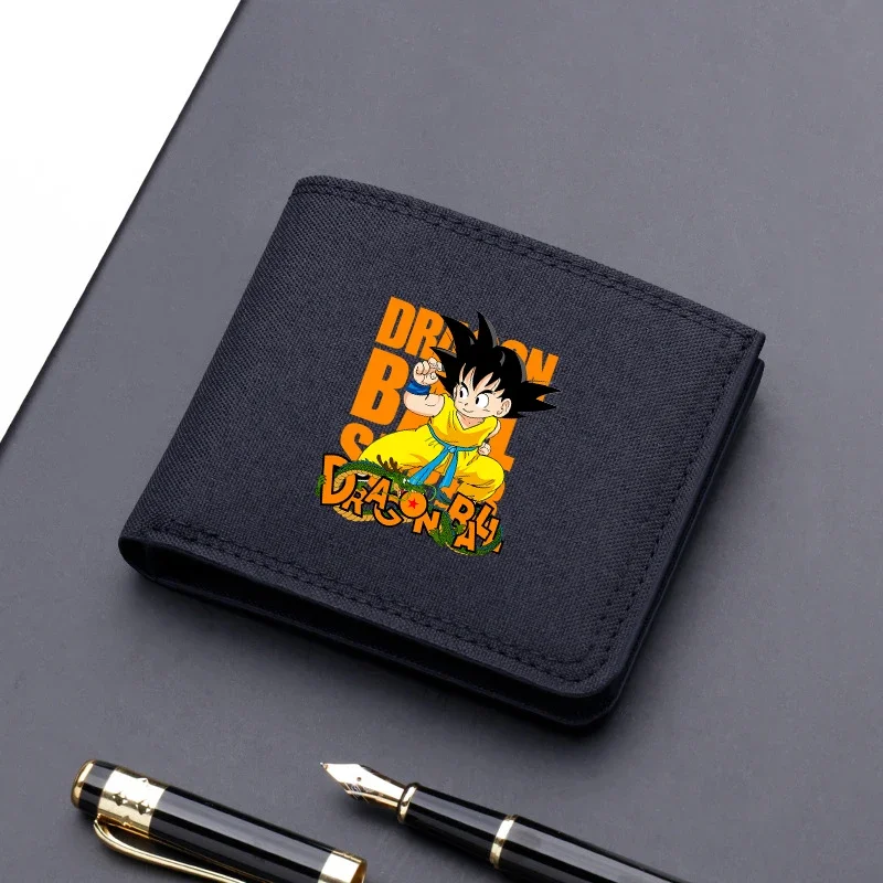 Dragon Ball Goku Wallet Anime Credit Card Holder Purse Pocket Men Women Money Storage Pouch Foldable Short Wallets Kids Gifts