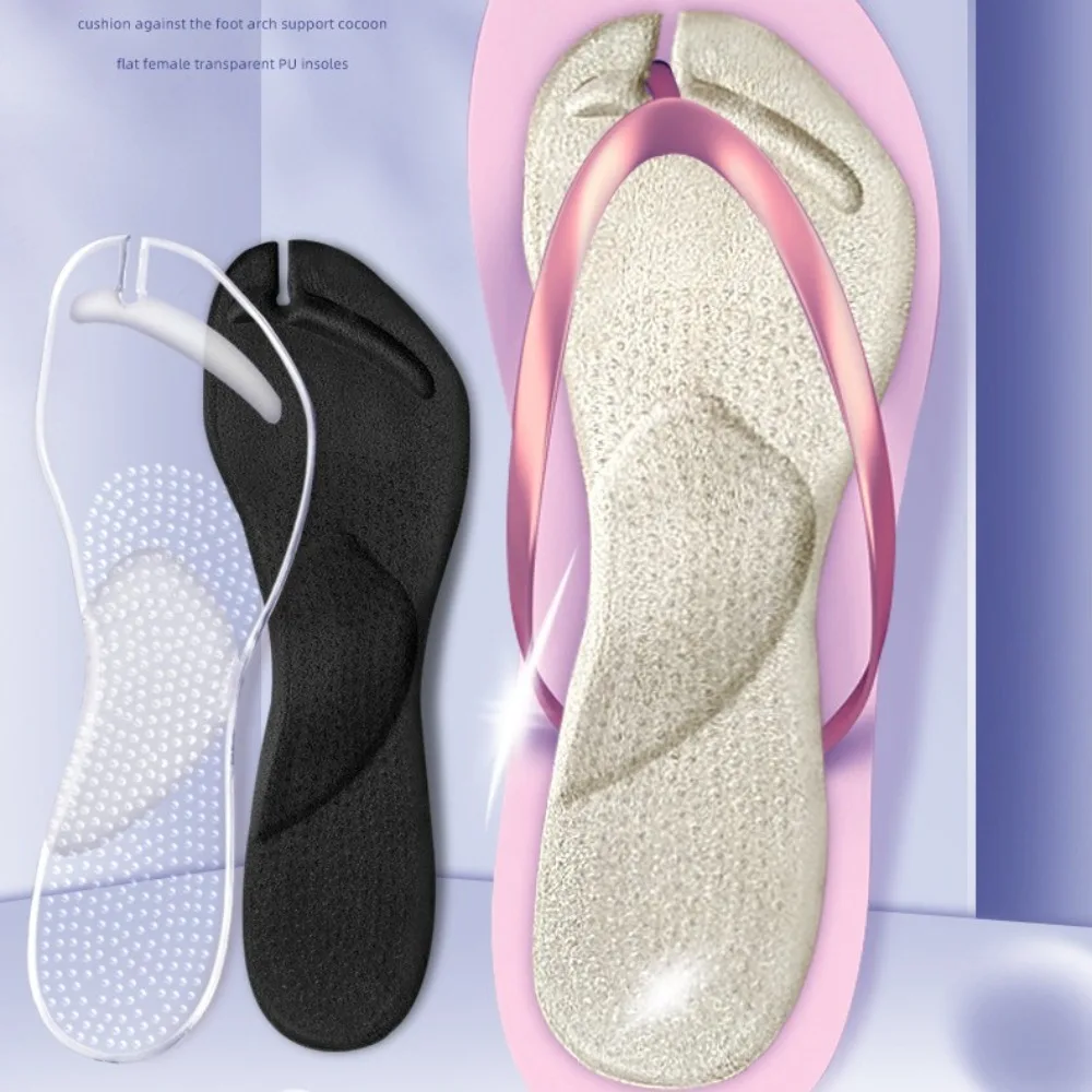 Almohadillas de Gel autoadhesivas para chanclas, antideslizantes, a prueba de golpes, protectores de dedos de los pies, absorbentes del sudor, 1 par