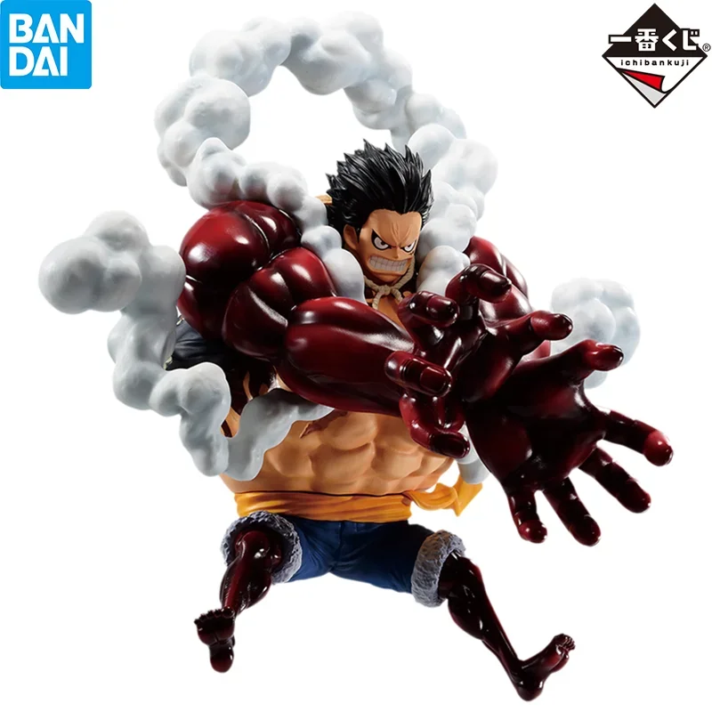

Original BANDAI Ichiban Kuji One Piece Ichiban Kuji 25th Anniversary D Luffy Gear 4 Figure Anime Model Collectible Toys Gift